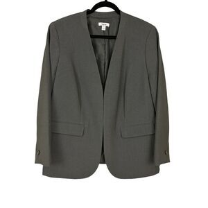 Bar III Collarless Open Front Blazer - Size 1X